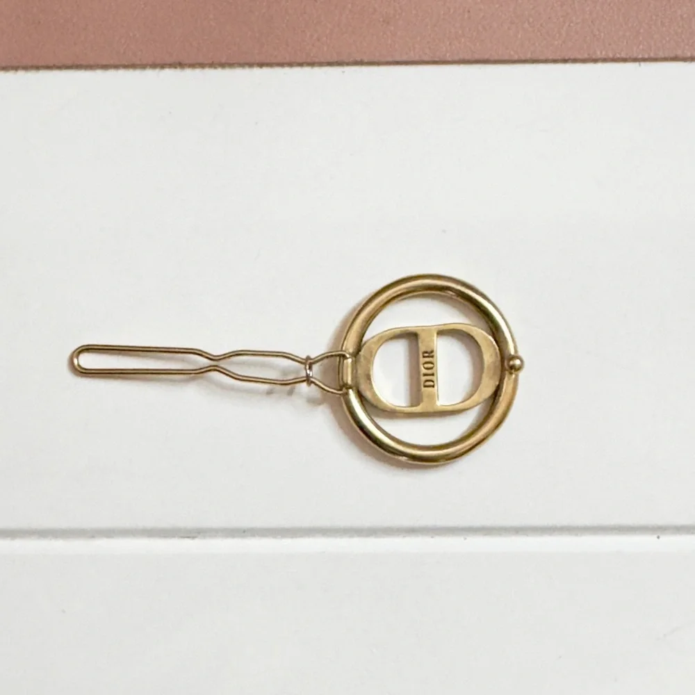 Dior CD Logo Hair Clip Barrette
